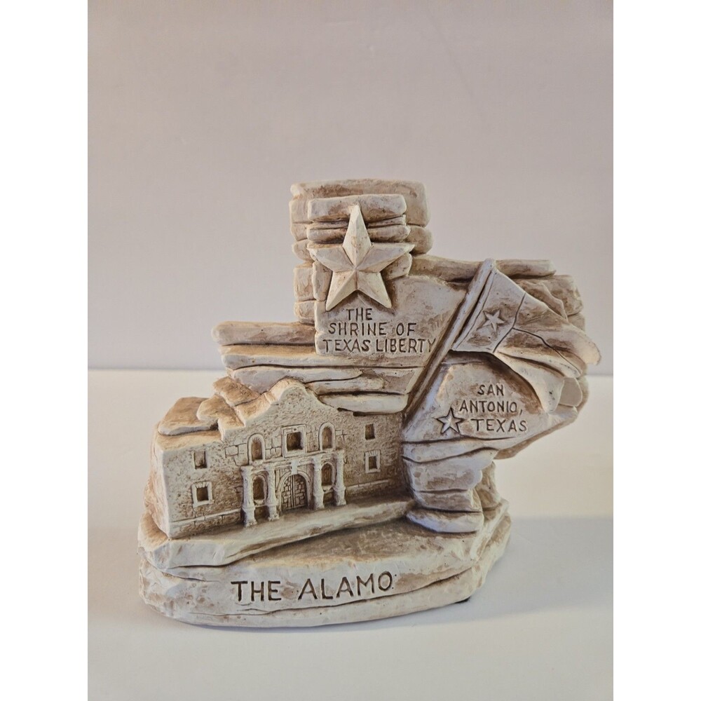 VTG Jimmy L DeMoss Alamo Shrine of Texas Liberty Sculpture 2003 Signed 7" SA TX